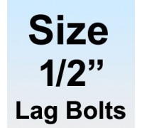 Type 316 Stainless Lag Bolts - Size 1/2"